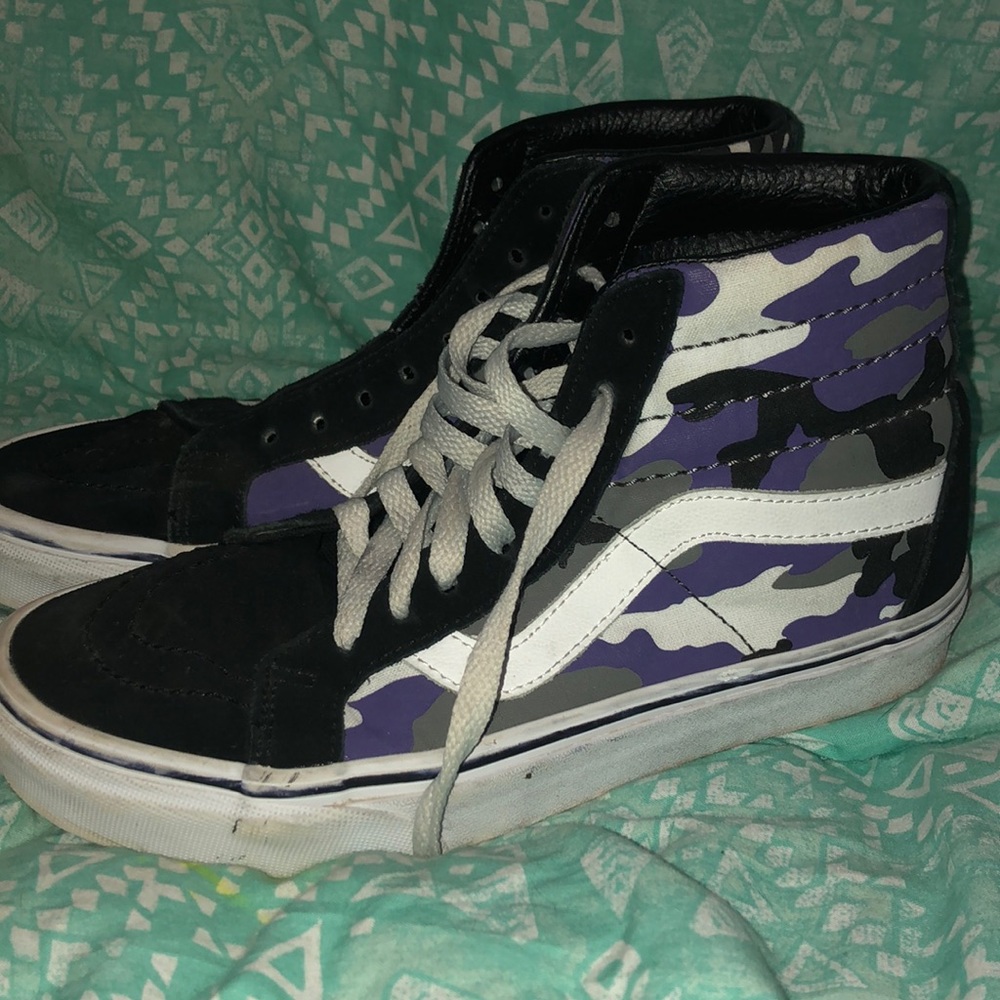 Purple camo vans